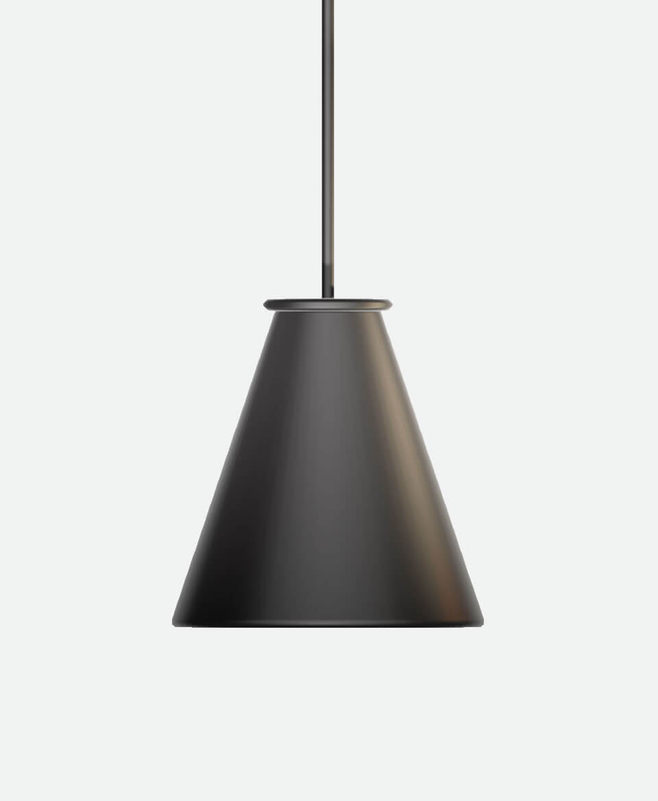 Cone Pendant Light – Black