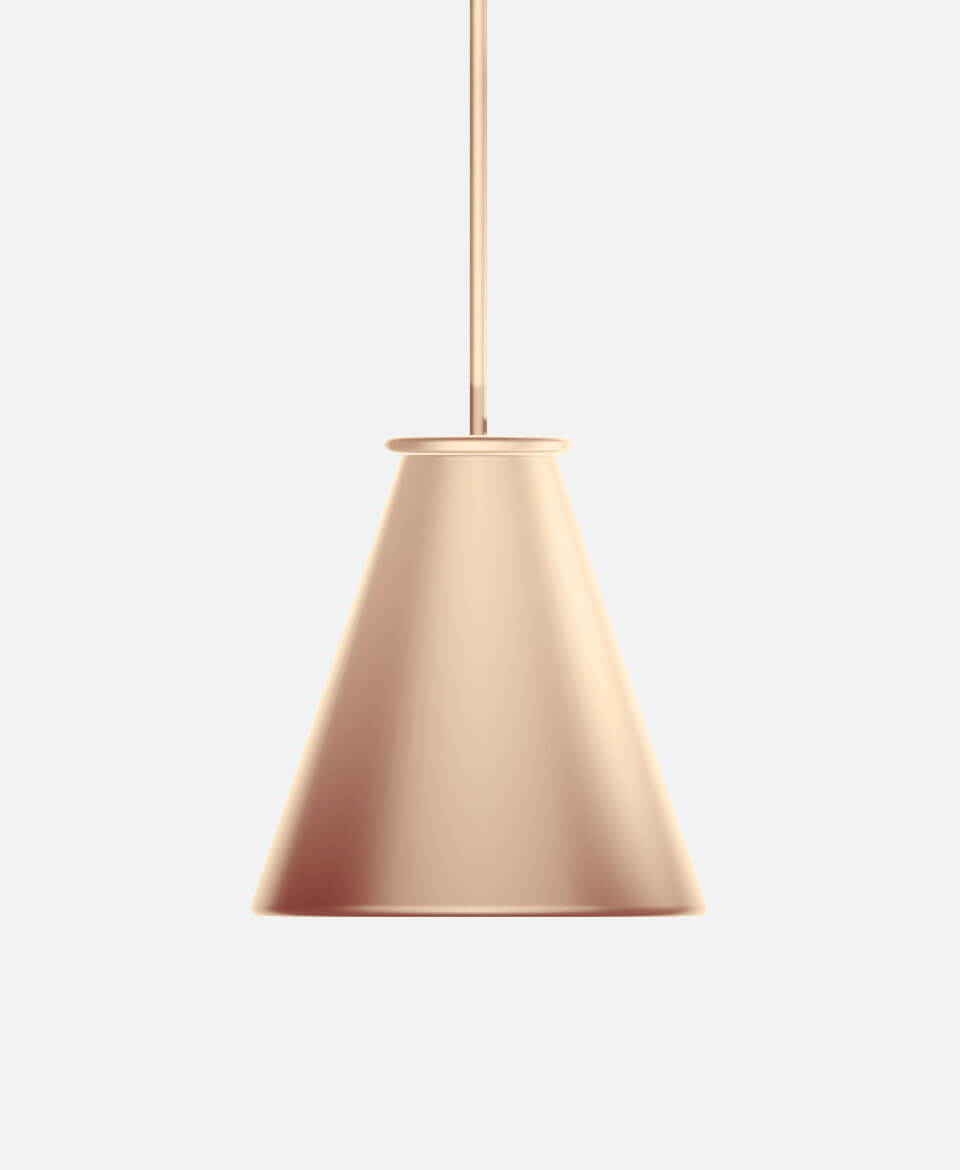 Cone Pendant Light – Black - Image 3