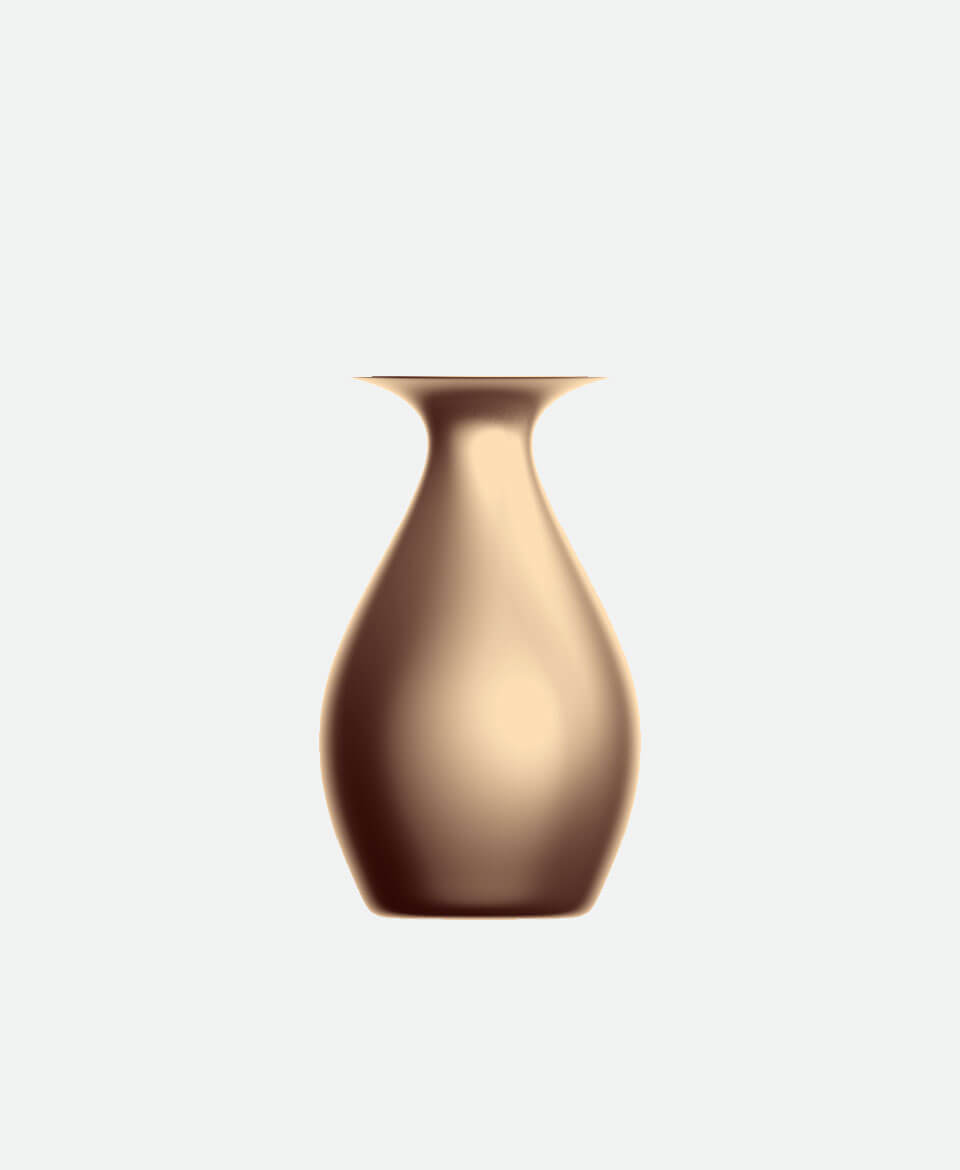 Sculptural Vase – Copper