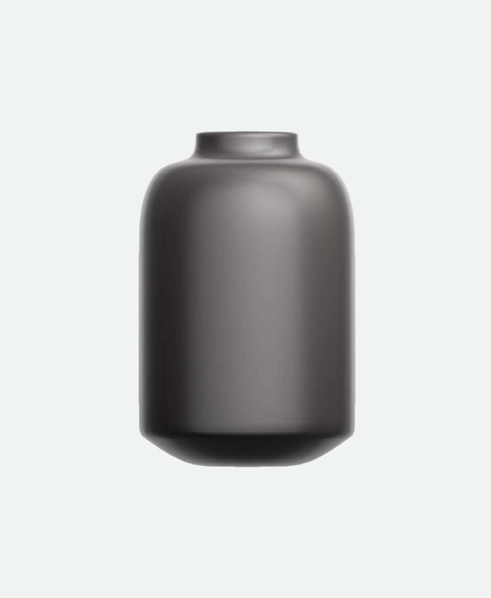 Matte Black Table Vase