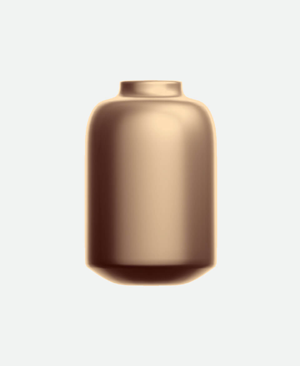 Matte Black Table Vase - Image 2