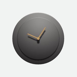 Wall Clock – Charcoal Matte