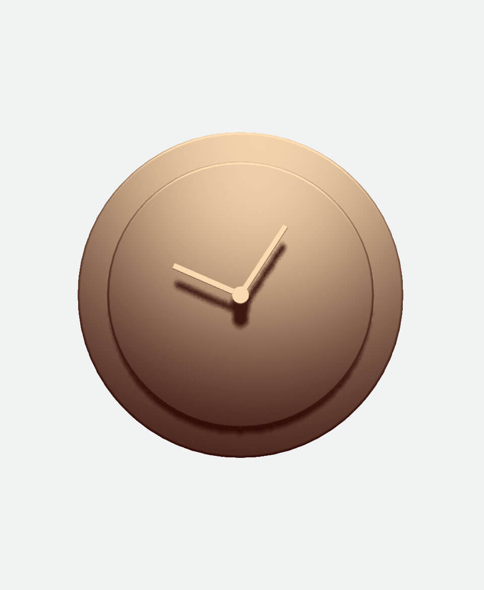 Wall Clock – Charcoal Matte - Image 3