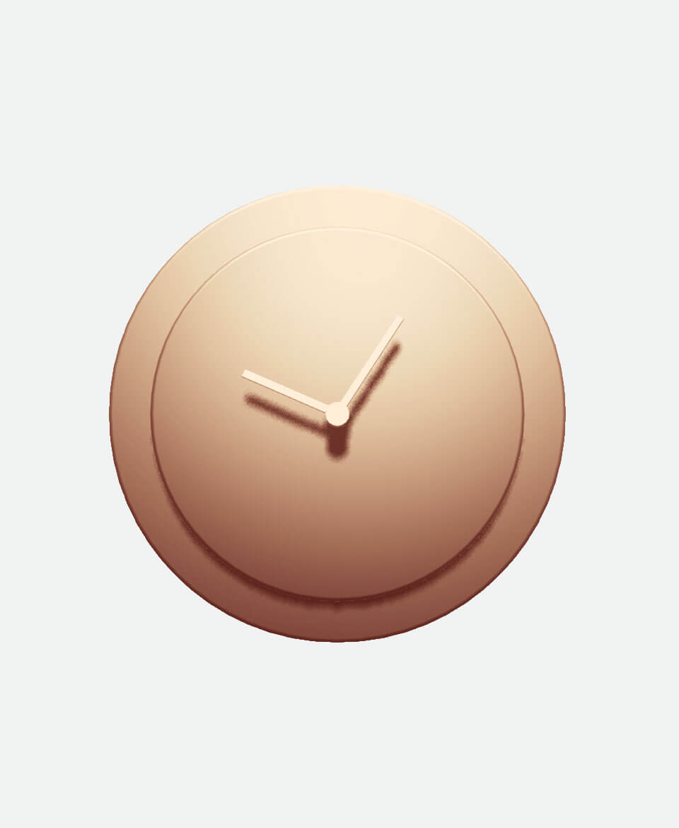 Wall Clock – Charcoal Matte - Image 2