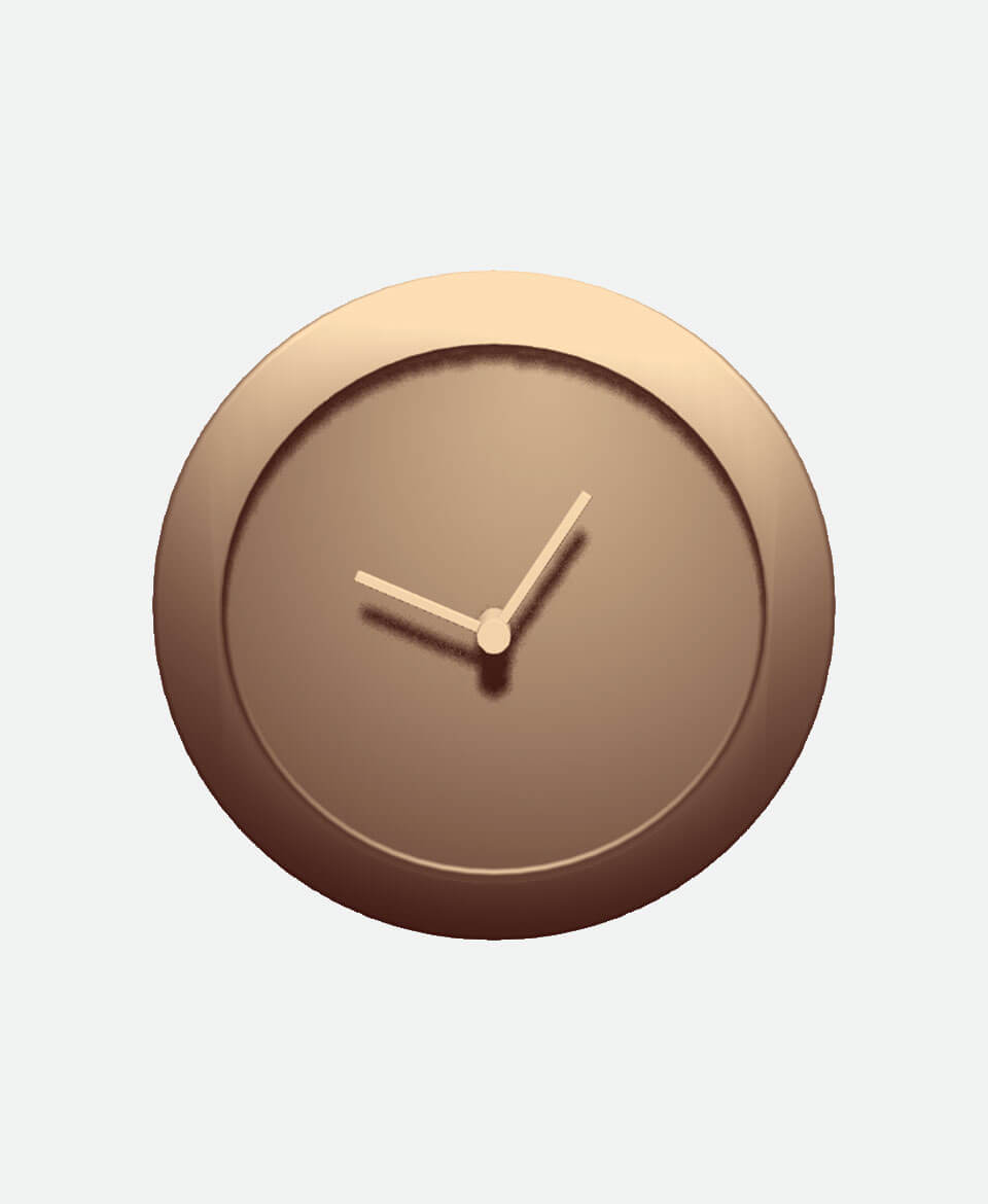 Modern Wall Clock – Charcoal Grey - Image 2