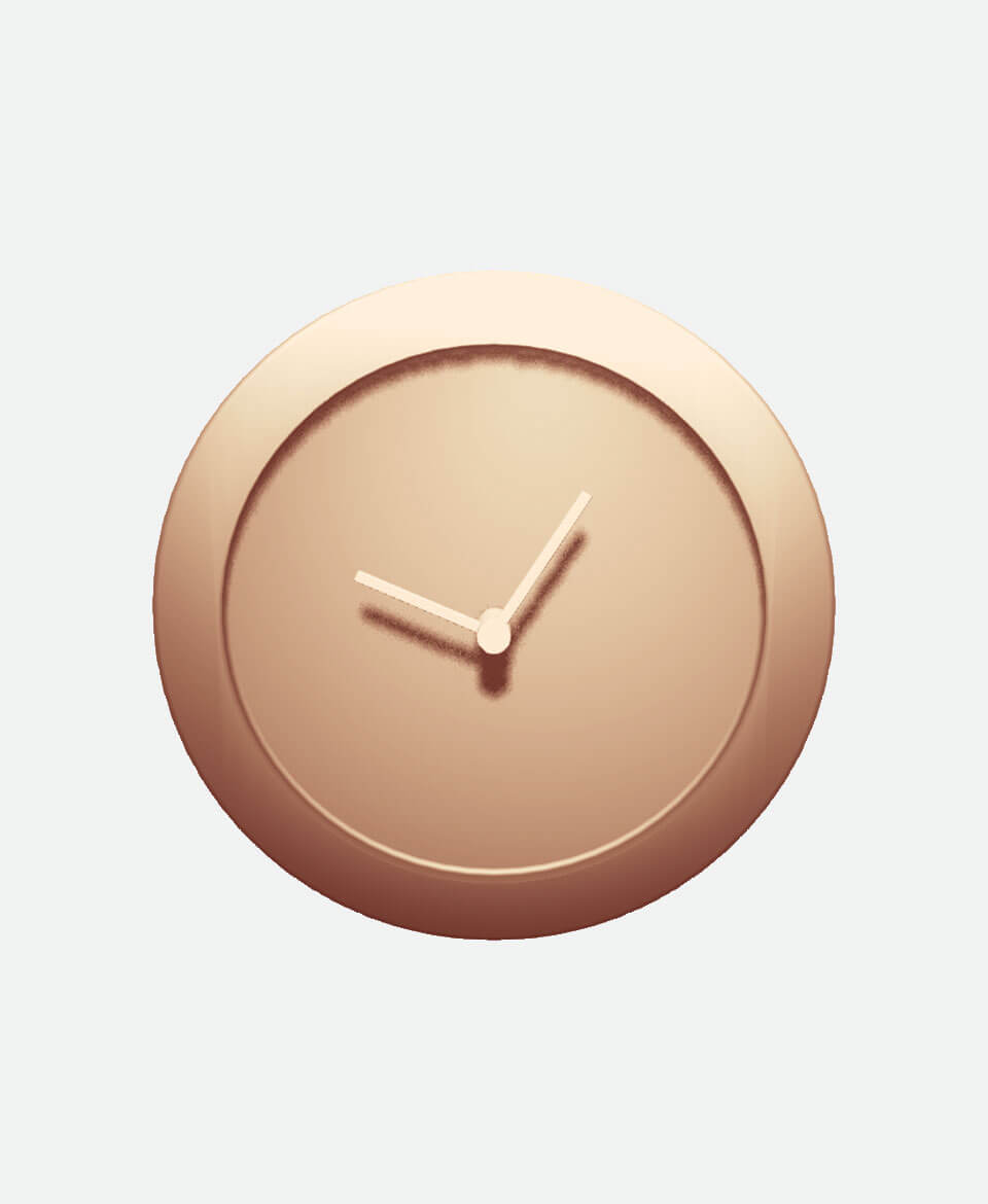 Modern Wall Clock – Charcoal Grey - Image 3