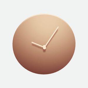 Minimalist Wall Clock – Sand Tone