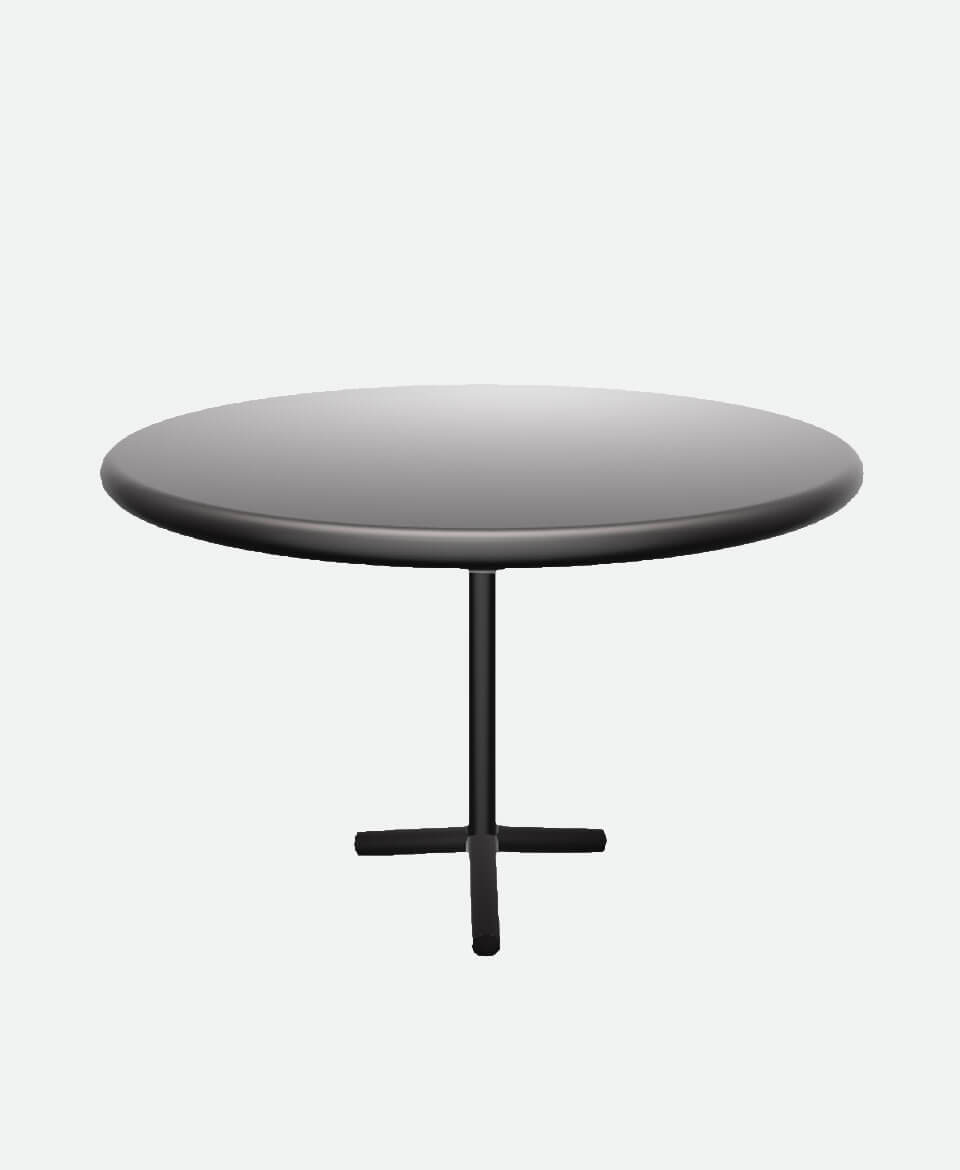 Half-Moon Side Table – Orange Base - Image 2