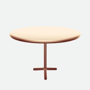 Half-Moon Side Table – Orange Base