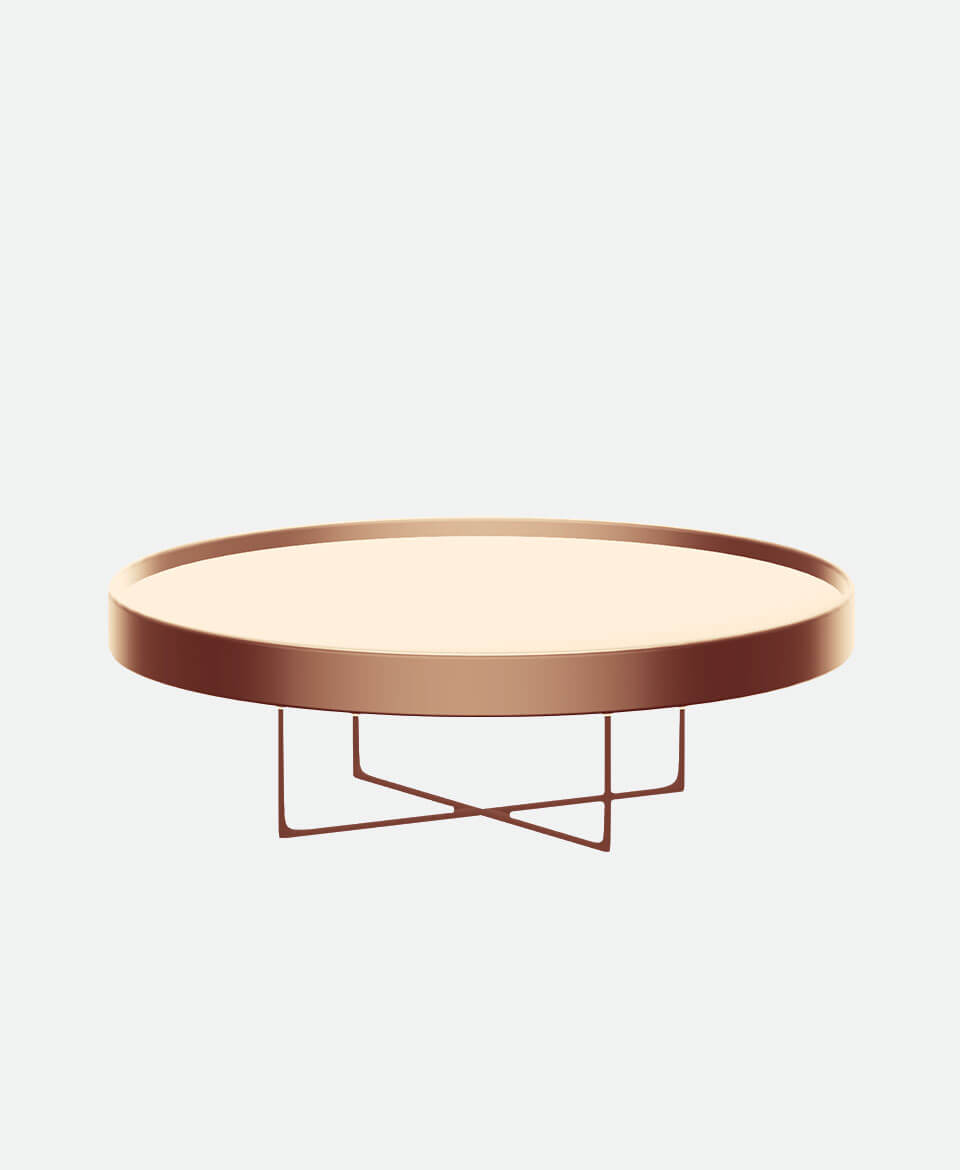 Round Coffee Table – Black Glass - Image 2