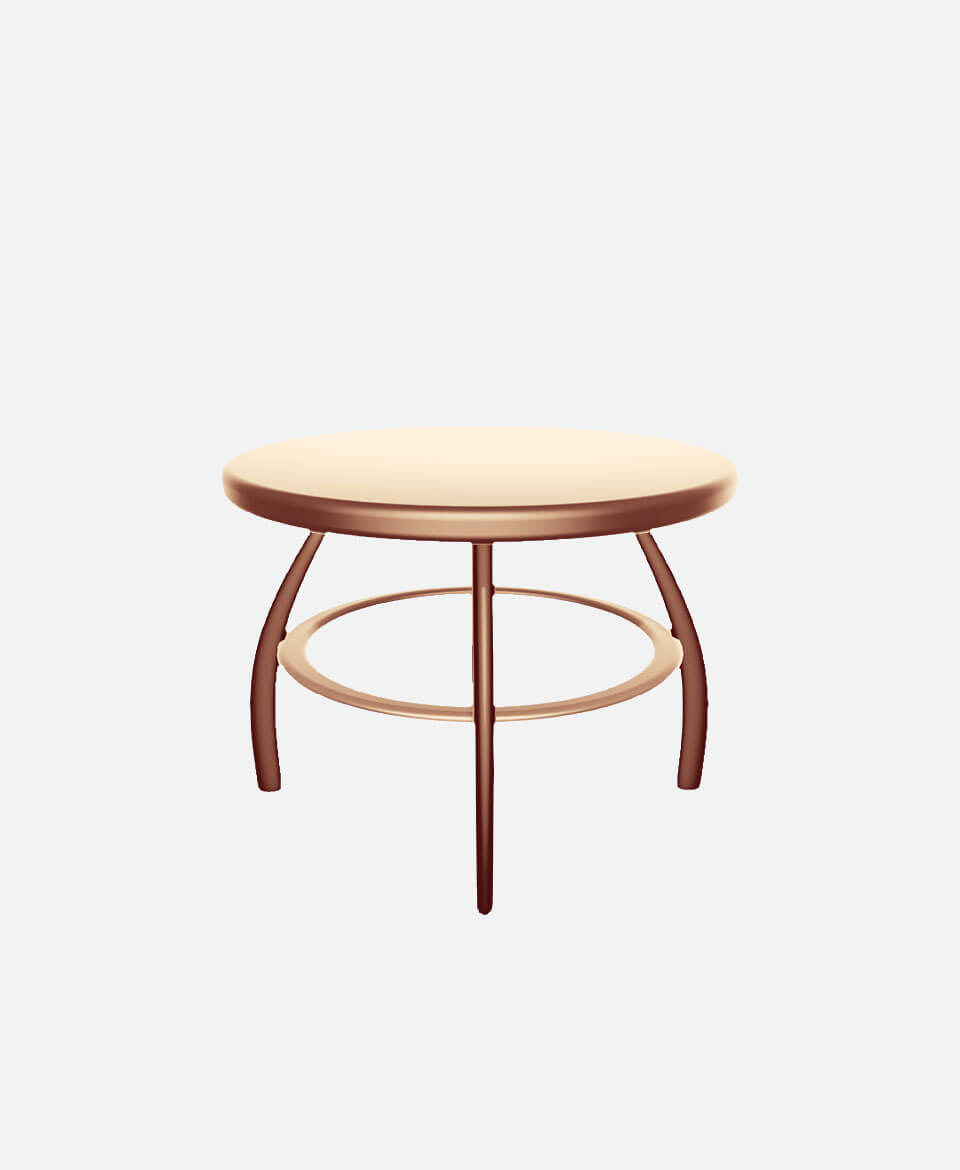 Curved Bench – Wooden Frame