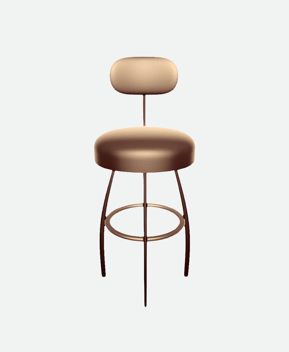 Adjustable Bar Stool – Dual Backrest - Image 3