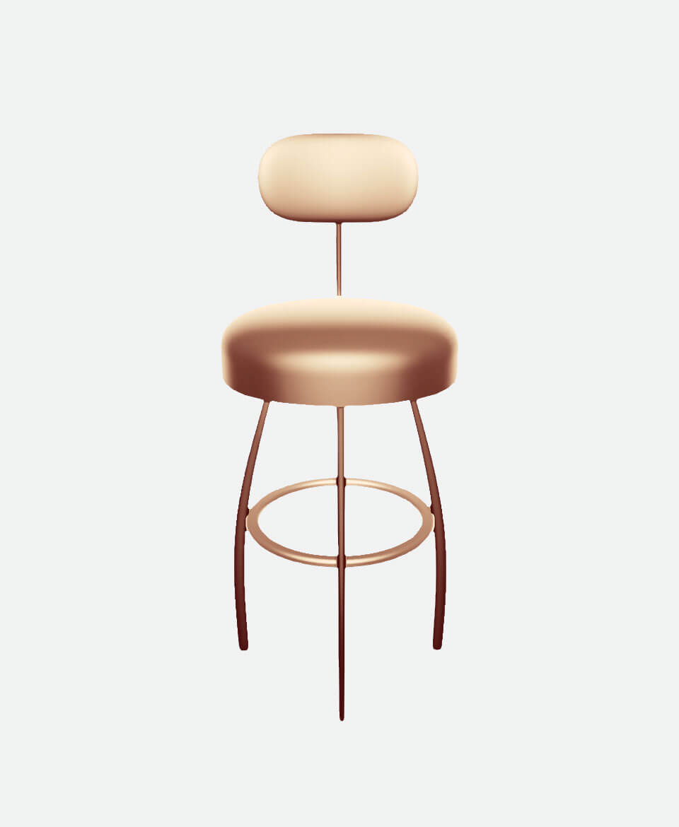 Adjustable Bar Stool – Dual Backrest - Image 2